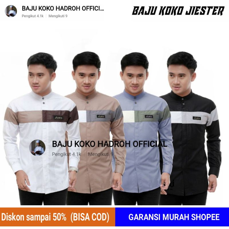 Baju koko seragam syubbanul muslimin original KOKO GUS AZMI JOGER JIESTER