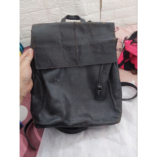 ransel kulit asli preloved ssamzie