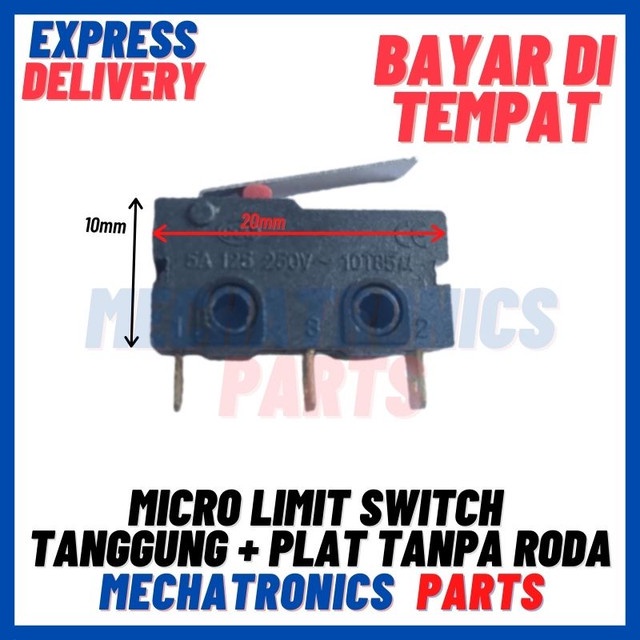 [SWI-9089] MICRO LIMIT SWITCH TANGGUNG + PLAT TANPA RODA