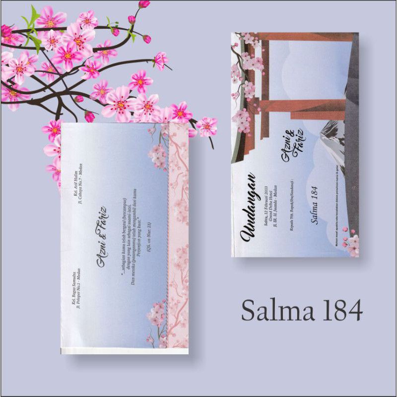 UNDANGAN SALMA 184 / UNDANGAN PERNIKAHAN / UNDANGAN BLANGKO