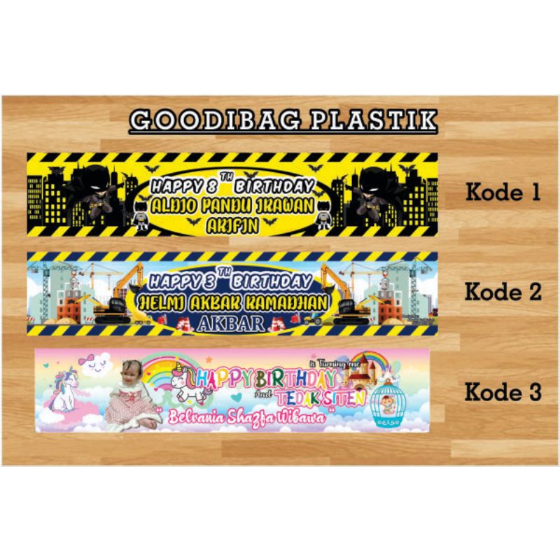 

GODIBAG PLASTIK SNACK ULANG TAHUN