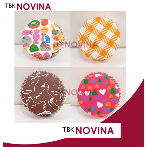 [200pcs] PAPER CUP CASE ROTI BULAT 8 CM / KERTAS ALAS CUP ROTI LAMINASI / ALAS PANGGANG ROTI KINCIR