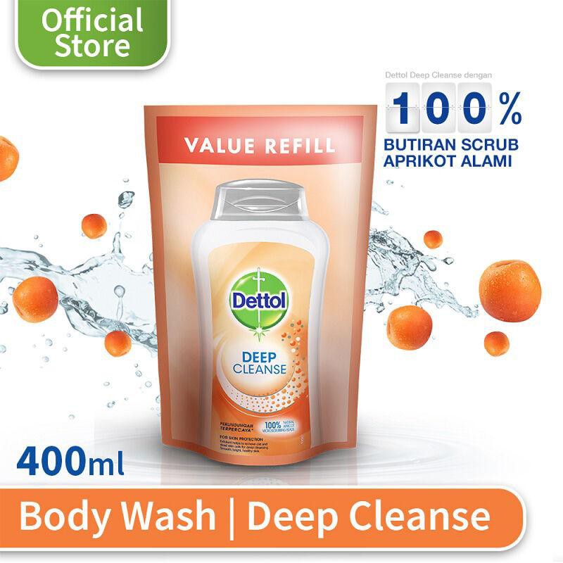 DETTOL BODY WASH DEEP CLEAN 400ML SABUN MANDI CAIR