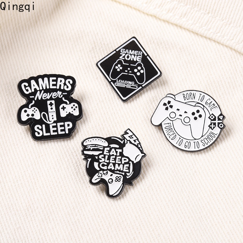 Bros Pin Enamel Desain Quote Game Player Bahan Alloy Untuk Topi Dan Kemeja