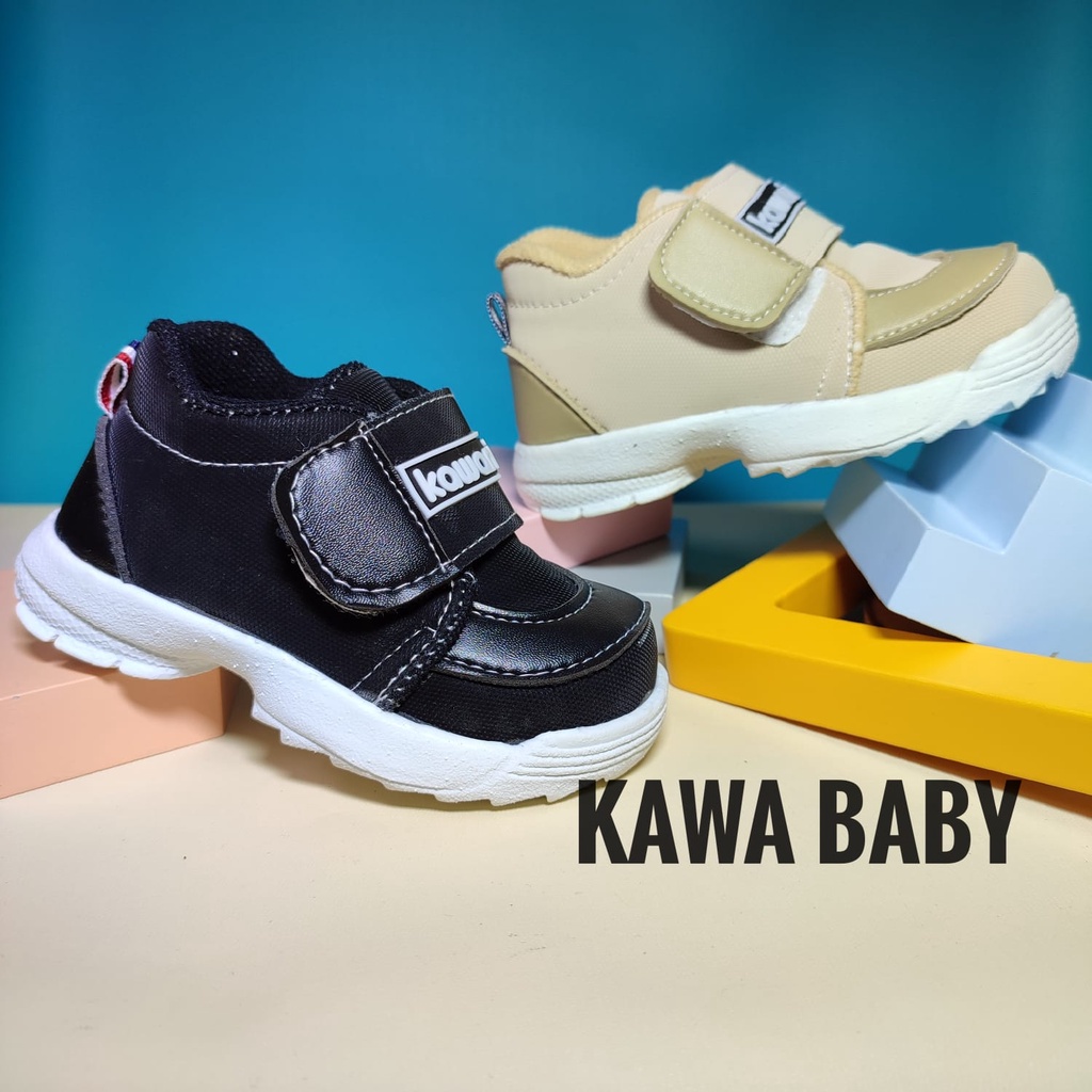 Sepatu anak unisex premium kawanian semi boot Three Colour