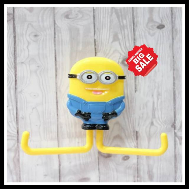 (PROMO) HANGER COP / GANTUNGAN LAP TANGAN / HANDUK KECIL MINION HANGER LAP TANGAN HANDUK KARAKTER MI