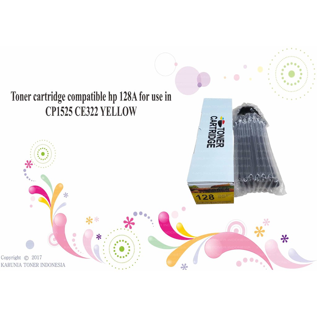 Toner cartridge compatible hp 128A for use in CP1525 CE323 YELLOW