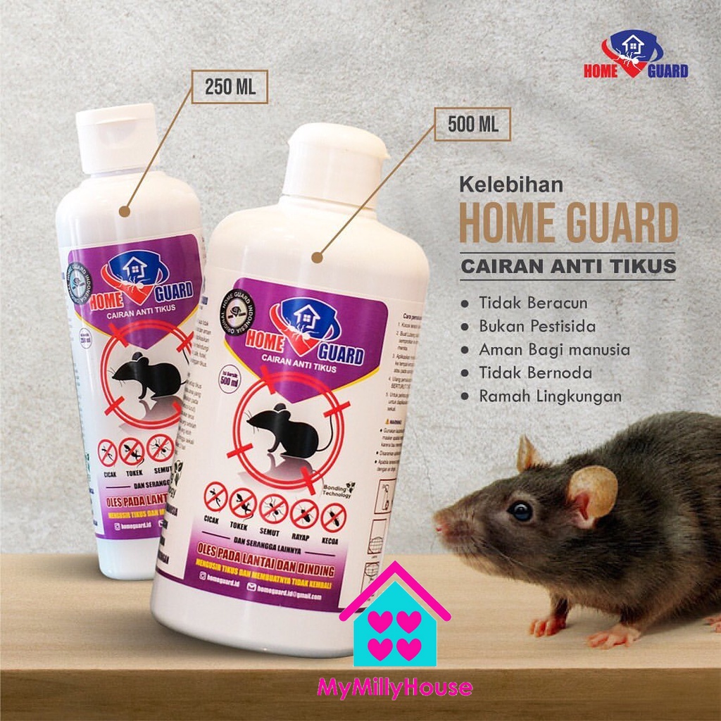 Home Guard Cairan Anti Tikus 500ml/Anti Cicak/Anti Tokek/Anti Rayap/Anti Kecoa/Anti Serangga Homeguard