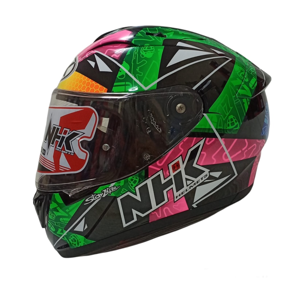 NHK HELM GP PRIME EDITION KAREL BRNO BLACK GLITERS GREEN