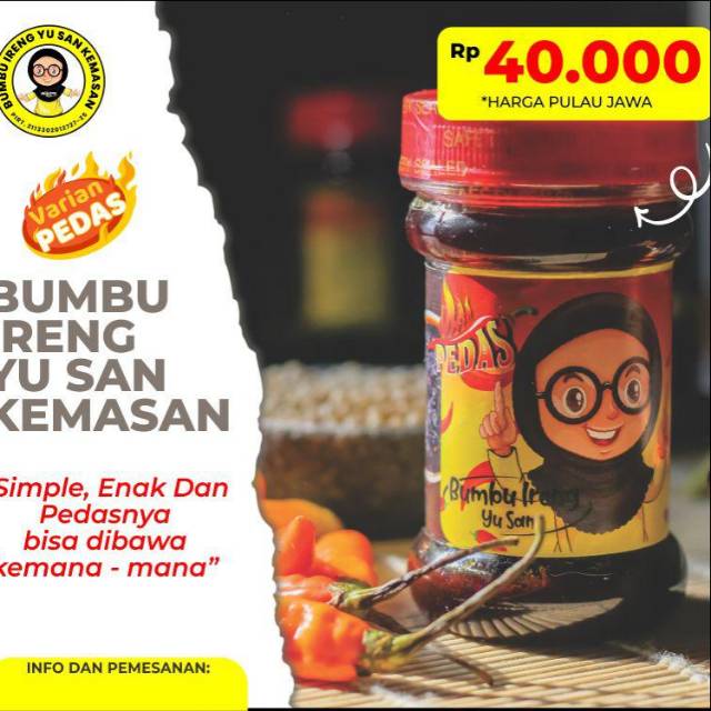 

Bimbu ireng yu san siap saji VARIAN PEDAS