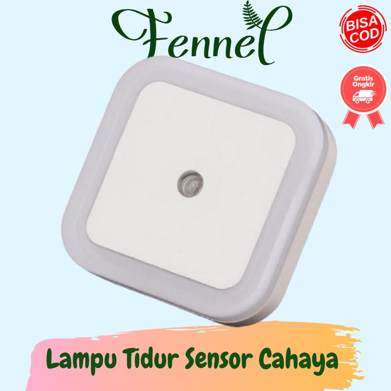 Lampu Tidur LED Sensor Cahaya EU Plug