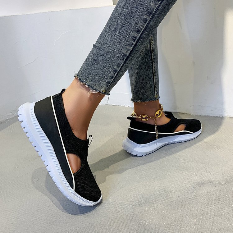 TBIG [COD] Sepatu Slip On Eccaslip Wanita Import Korea Style Santai Wanita Sepatu