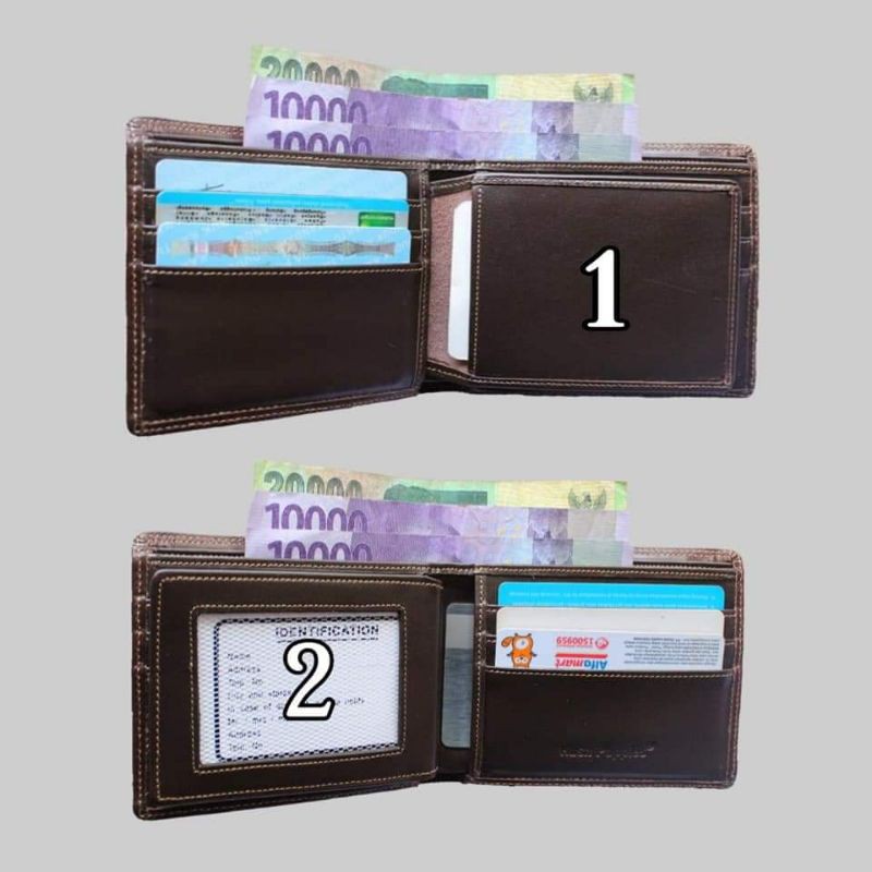 Dompet Pria Full Kulit Sapi Asli Tanpa Furing/Kain