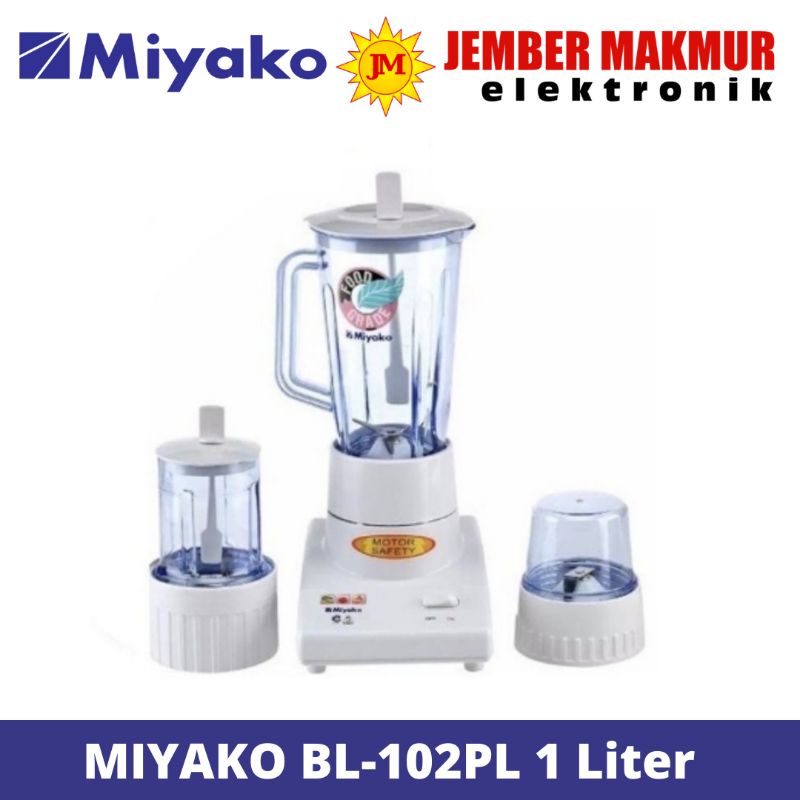 MIYAKO BL-102 PL / BLENDER MIYAKO PLASTIK 1L BL-102PL 3IN1 PLASTIK BL102PL