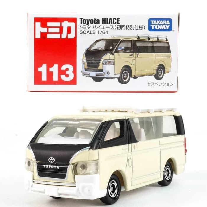 BEST SELLER TOMICA REGULER 113 TOYOTA HIACE CREAM MINIATUR MOBIL TOYOTA HIACE TERLARIS