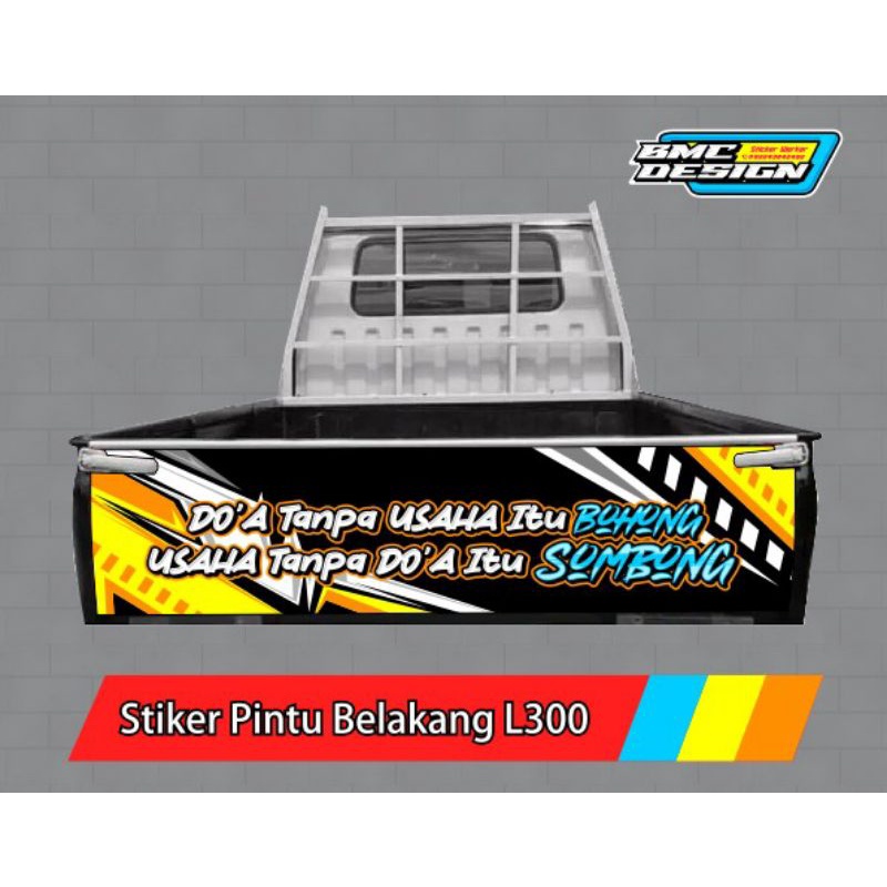stiker pintu bak belakang L300, stiker bak belakang L300, granmax, carry