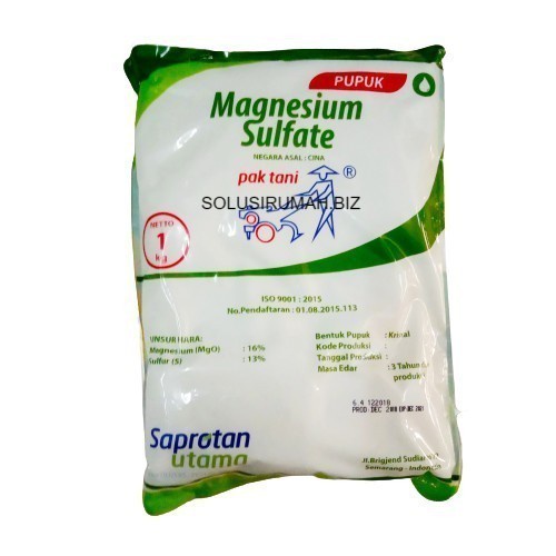 Pupuk Magnesium Sulfate PAK TANI Nutrisi Sulfur 1kg mgso4 tanaman 1 Kg