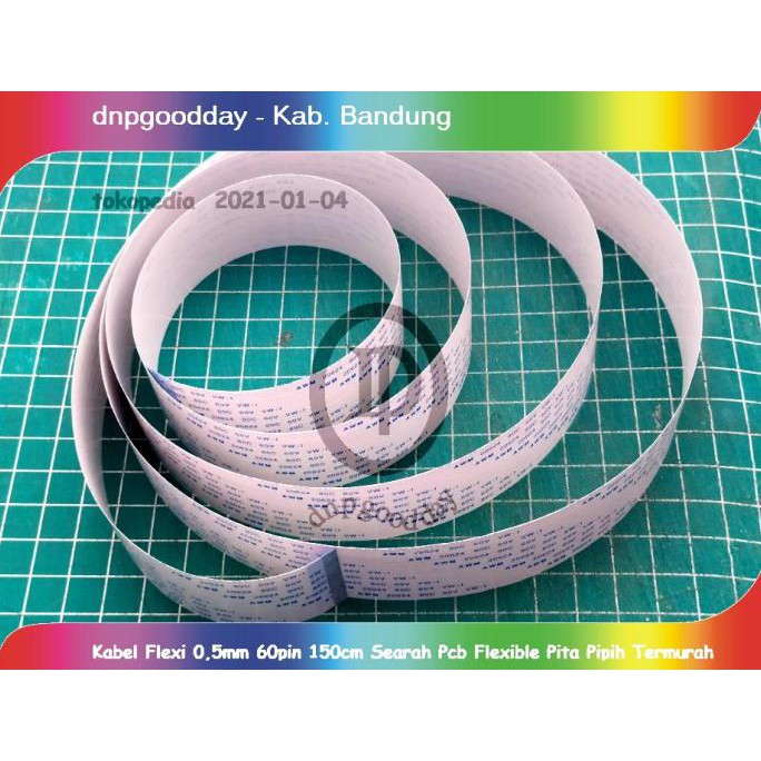 

Kabel Flexi 0,5Mm 60Pin 150Cm Searah Pcb Flexible Pita Pipih Dnpgood11 Juara