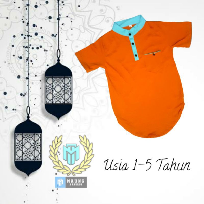 Kaos Kurta Anak / Koko Anak / Baju Koko / Premium Katun Combet 30s