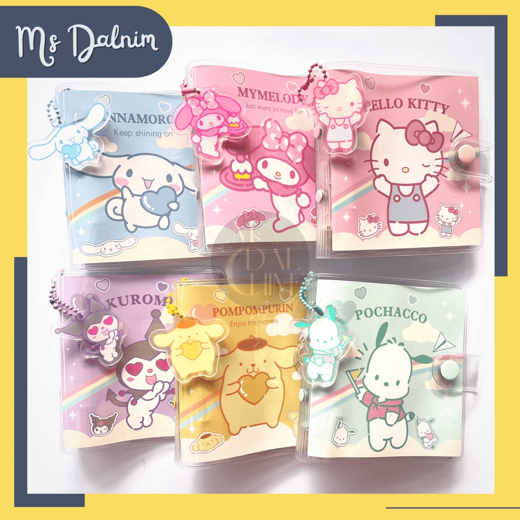 FREE GANTUNGAN - Kolbuk Photocard Sanrio PC Holder Transparan Kuromi Cinnamoroll / Tempat PC Photoca