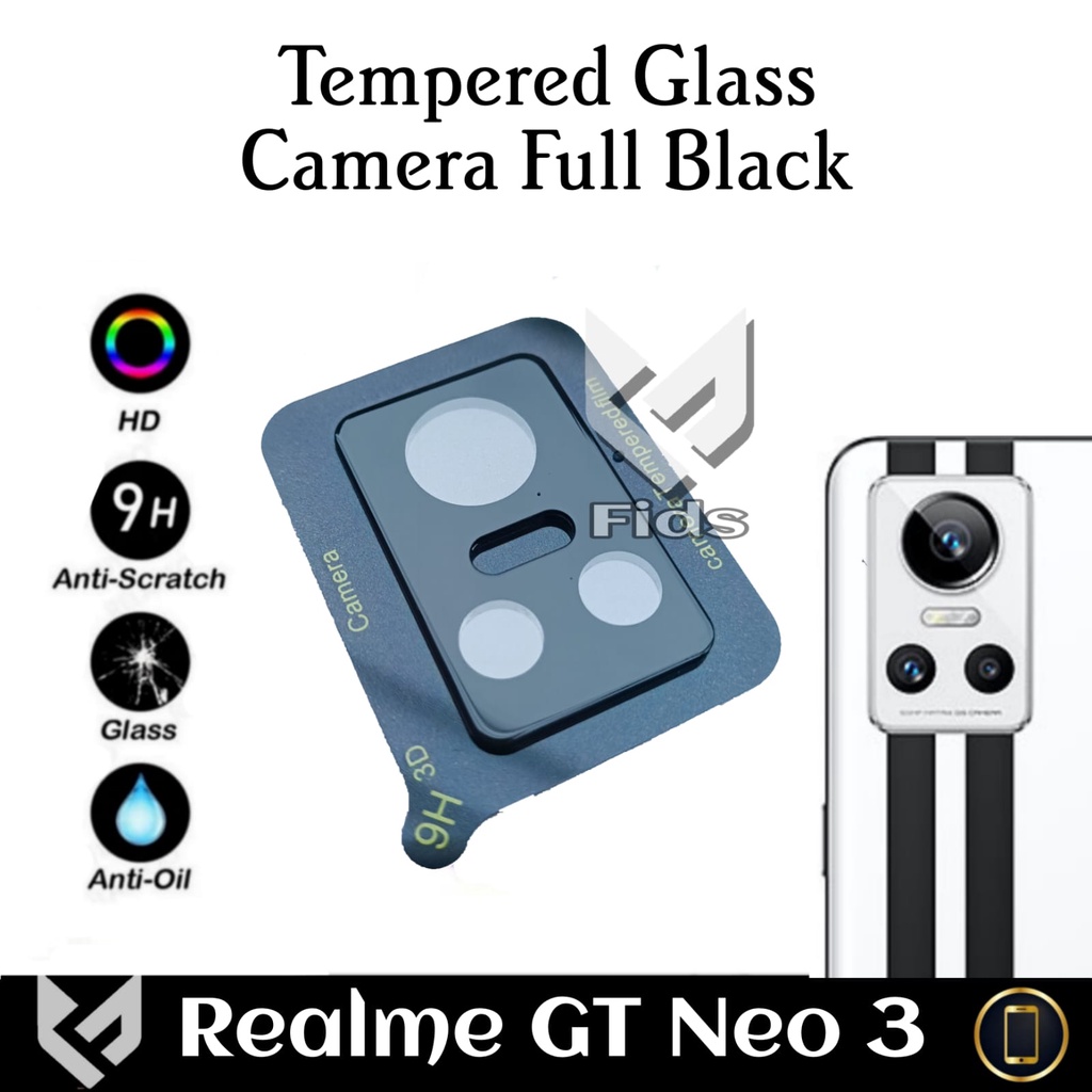 PROMO Paket 2 IN 1 For REALME GT NEO 3 Anti Gores Layar Free Anti Gores Camera Black 3D Full Premium Quality Screen Guard Handphone