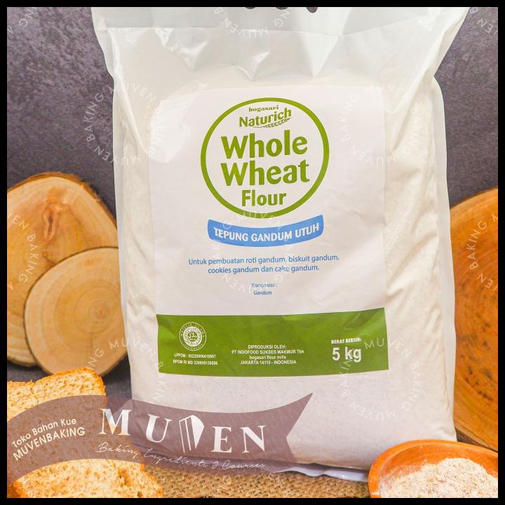 

Tepung Gandum Utuh 5 Kg Whole Wheat Flour / Naturich Bogasari