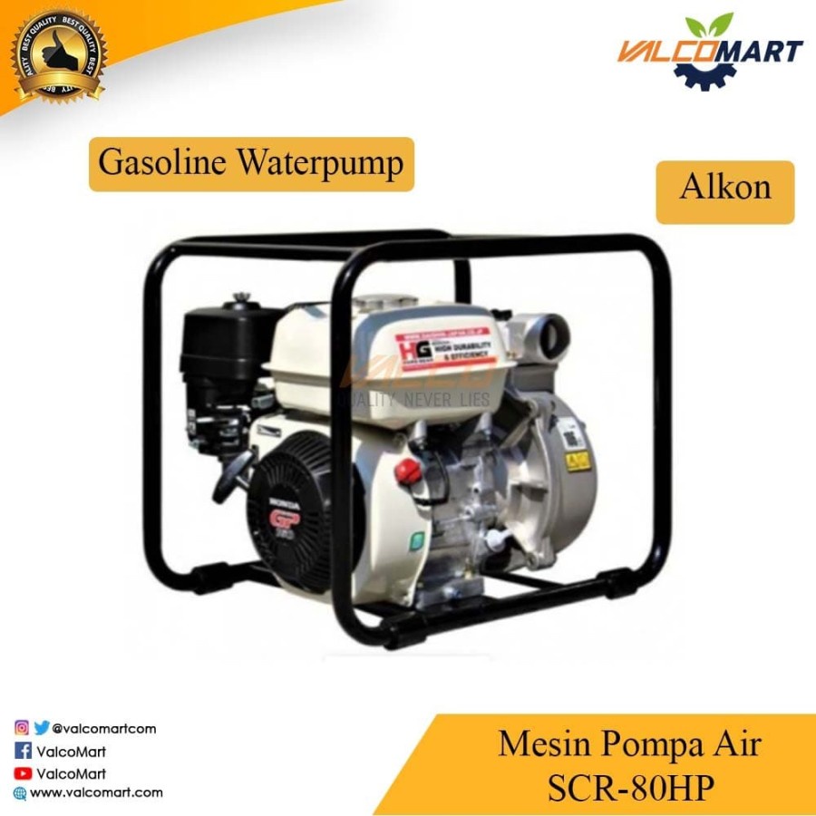 Honda Daishin Mesin Pompa Air SCR-80HP. Gasoline Waterpump. Alkon