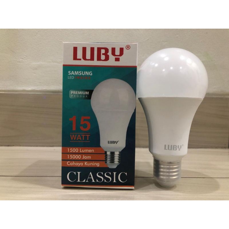 BOHLAM LED LUBY CAHAYA KUNING PAKET 10 PCS 15 WATT