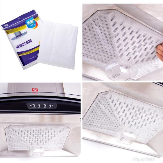 (BAYAR DI TEMPAT) Kain Filter Penghisap Asap Dapur Kompor Cooker Hood Filter Isi 12pc TERMURAH Kode 