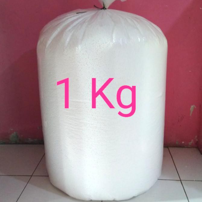 

♥️BISA COD♥️ styrofoam butiran isi bean bag 1kg KOMPLIT Kode 25