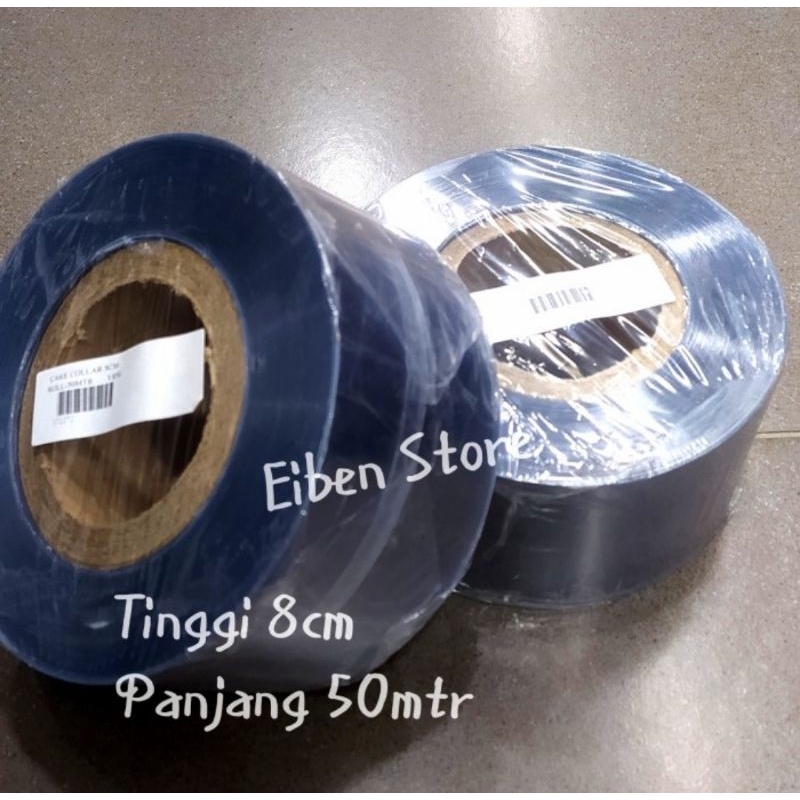 

Plastik Mika Roll u/ Pinggiran Cake Tiramisu, Tinggi 8cm, Panjang 50m