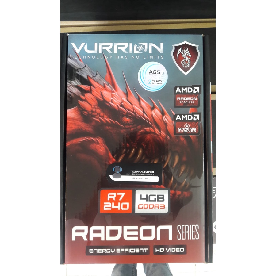 VGA AMD RADEON R7 240 4GB GDDR3 VURRION 128bit HDMI,VGA,DVI