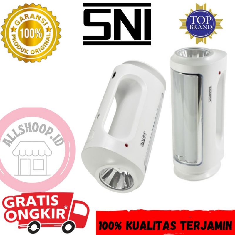 Powerlite Senter Rechargeable Dengan Lentera

