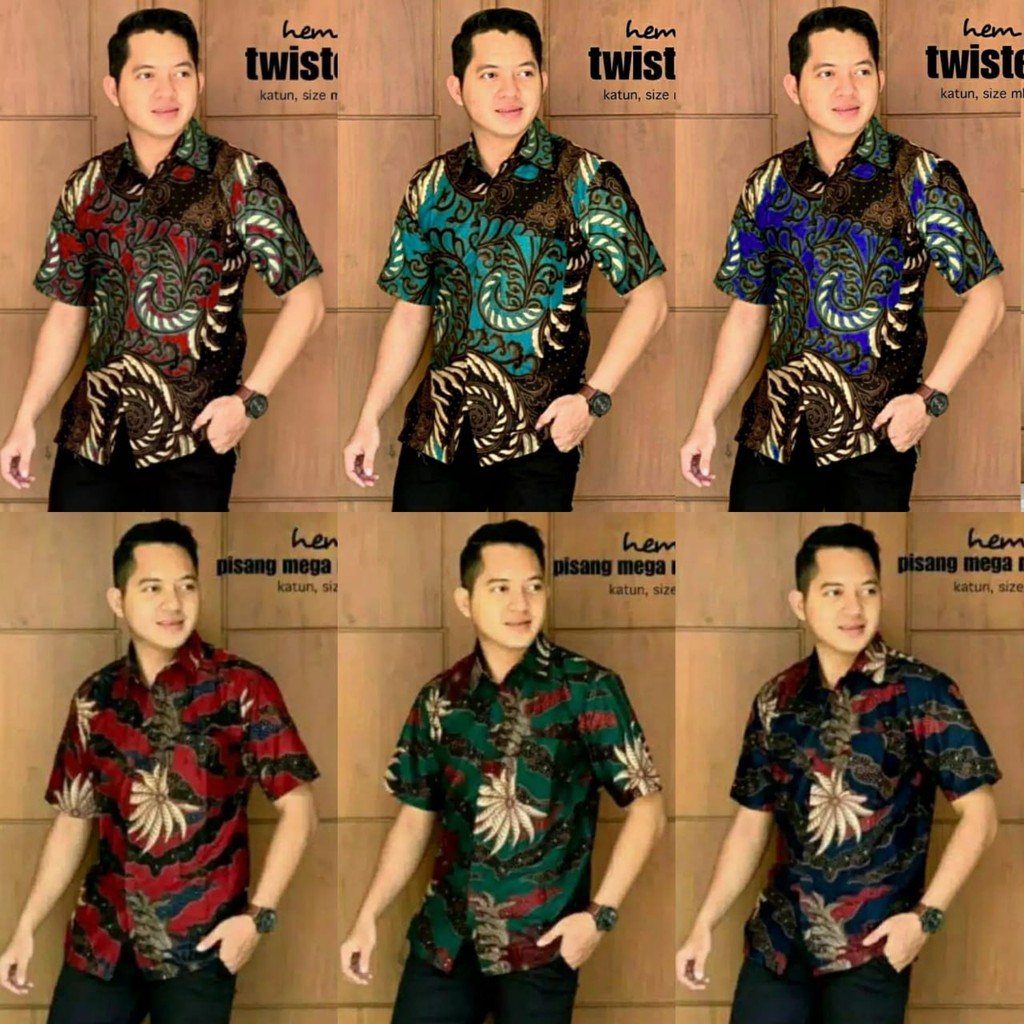 PROMO KEMEJA BATIK PRIA LENGAN PENDEK SIZE M L XL XXL BAJU BATIK KANTOR PRIA TERBARU KEMEJA KASUAL