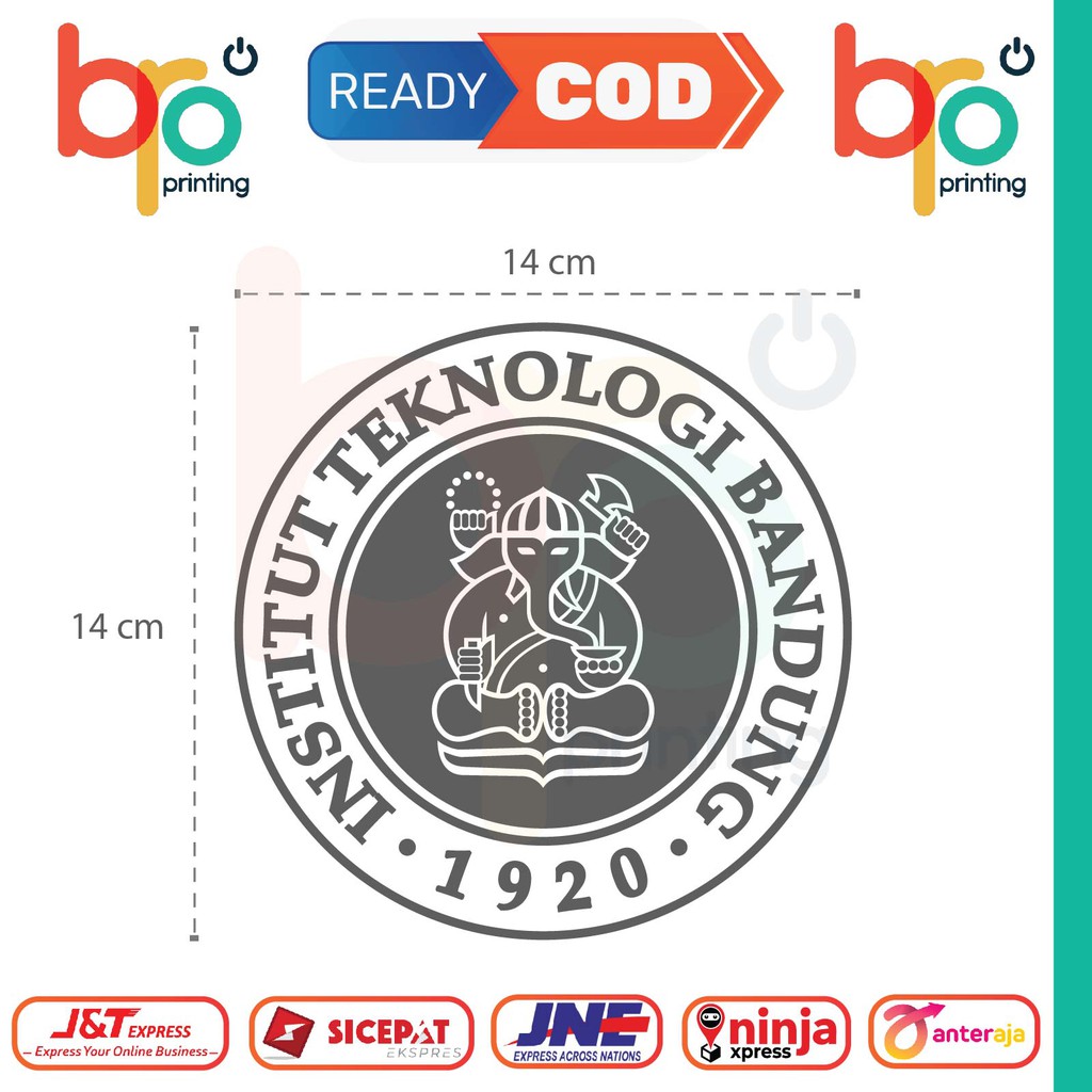 STIKER ITB INSTITUT TEKNOLOGI BANDUNG AKSESORIS MOBIL MOTOR CUTTING STICKER