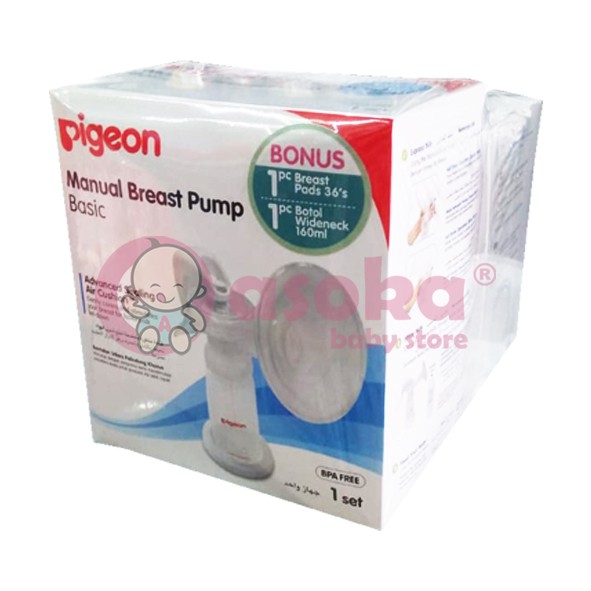 Pigeon Manual Breast Pump Basic + 1 Botol + 1 Breastpad ASOKA