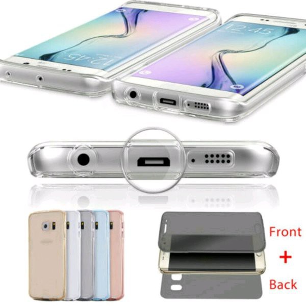 SOFTCASE SILICON 360 SAMSUNG GALAXY S7 NOTE 5 S6 EDGE FULL COVER CASE CASING SILIKON DEPAN BELAKANG