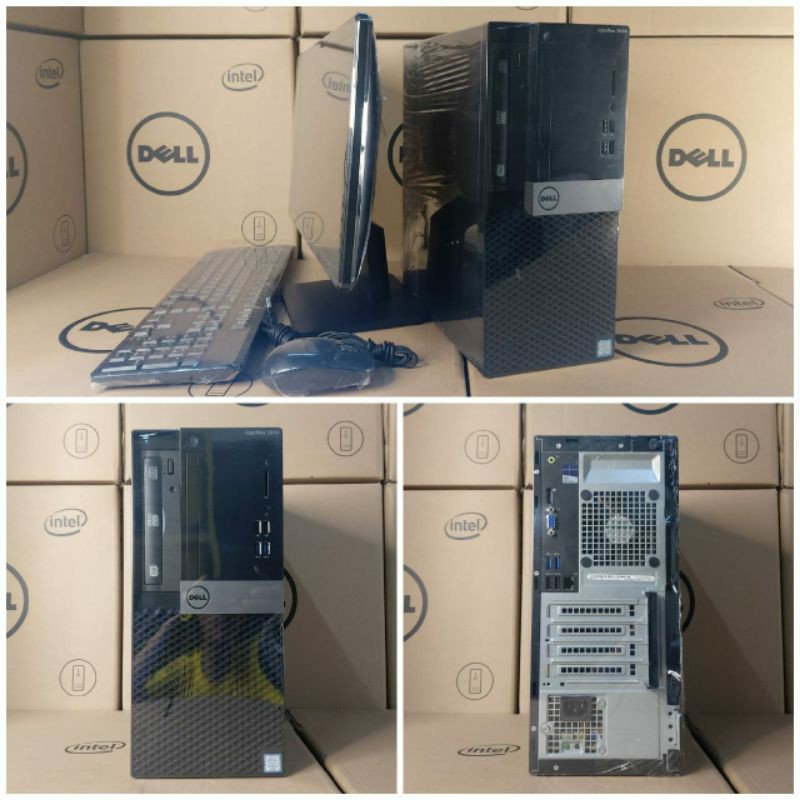 PAKETAN PC DELL OPTIPLEX 3040CORE I5 GEN6 LCD 19IN WIDE BERKUALITAS FULL DUS