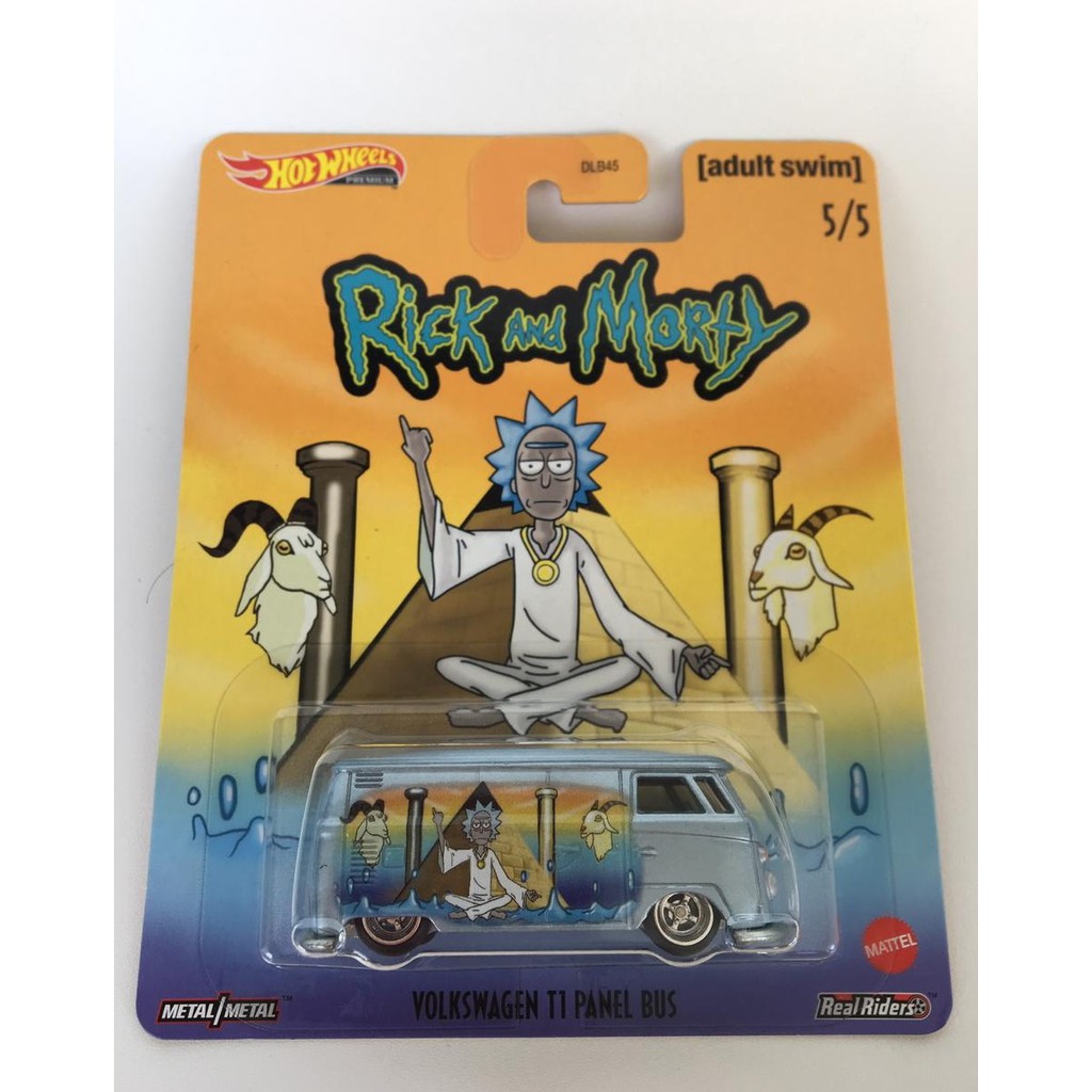 HOT WHEELS RICK AND MORTY HOT WHEELS VOLKSWAGEN T1 PANEL BUS HOT WHEELS PREMIUM ORIGINAL