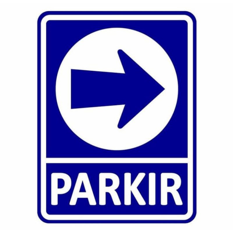 

STIKER sign stiker petunjuk arah parkir, stiker parkir uk 35×45