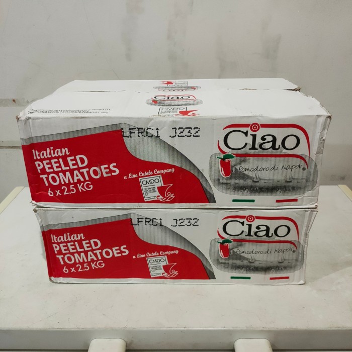 

Kalengbuah- Ciao Italian Peeled Tomato Premium 2550Gr Tomat Kupas Chopped Tomato -Buah-Kaleng.