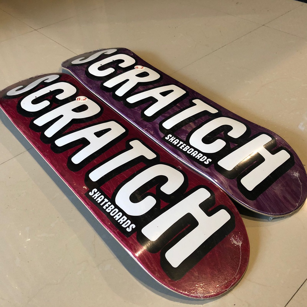 Scratch Logo Deck Skateboard