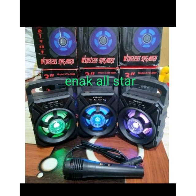 COD-SPEAKER Bluetooth Karaoke Plus Mic/Radio FM/USB/Memory Card/XTM 5009