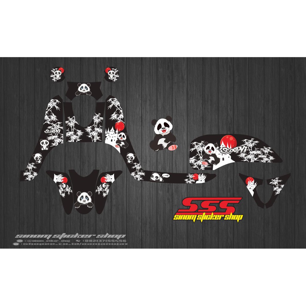 Decal Scoopy fi lama Panda