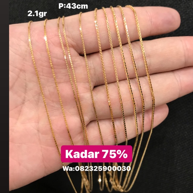 Kalung Emas Asli Kalung Santa Kalung Emas Kadar 750 Kalung Emas Asli Kalung Santa Kalung Emas Kadar 750