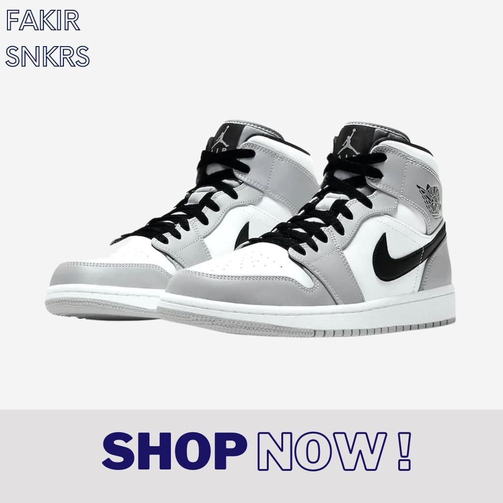 Air Jordan 1 Mid Smoke Grey