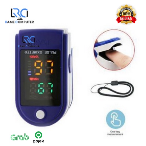 OXIMETER FINGERTIP PULSE LK87 AB-88 Alat Ukur Kadar Oksigen Pengukur Detak Jantung Oxymeter SPO2 LED