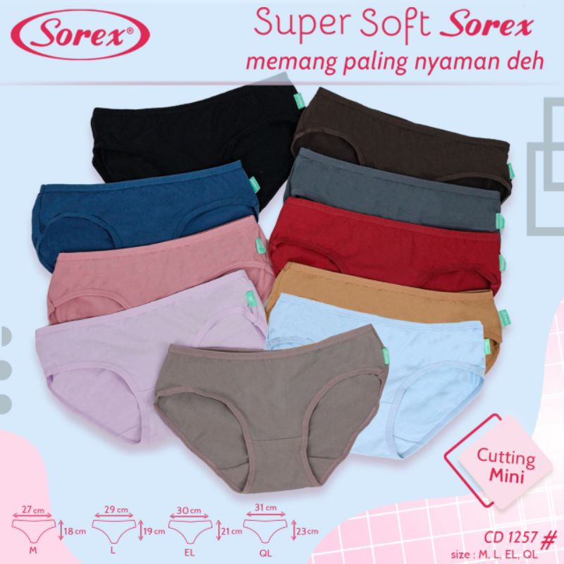 Grosir celana dalam wanita sorex Supersoft 1257 ( satuan)