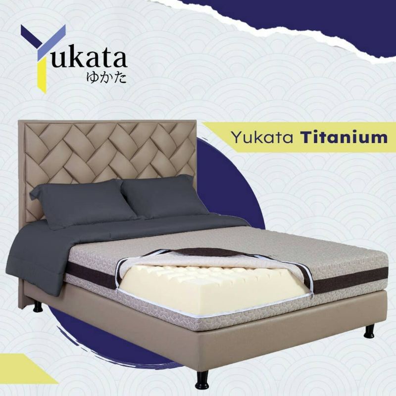 Yukata Kasur Busa Yukata Titanium In The Box Titanium CNC Profilling Garansi 25 Tahun Free Ongkir