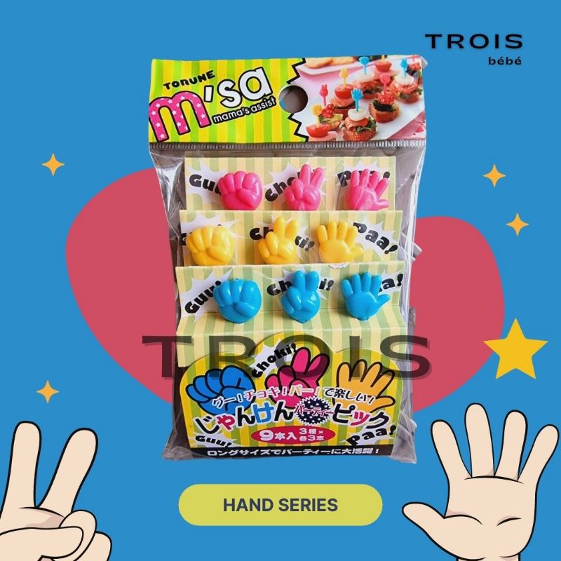 Hand Series - Food Pick Tusukan Bento Hiasan Bento Dekorasi Bento Hiasan Makanan Dekorasi Makanan Hi